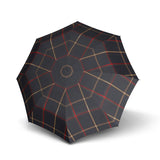 Doppler Carbonsteel Long Automatic Check Blue Umbrella