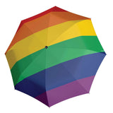 Doppler Compact Auto Modern Art Magic Umbrella - Pride Rainbow