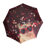 Doppler Long Modern Art Auto Umbrella - Lovely Cat